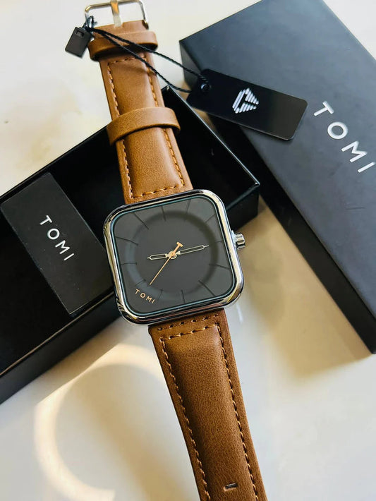 TOMI Classic Square Watch – Elegant Style Meets Modern Design
