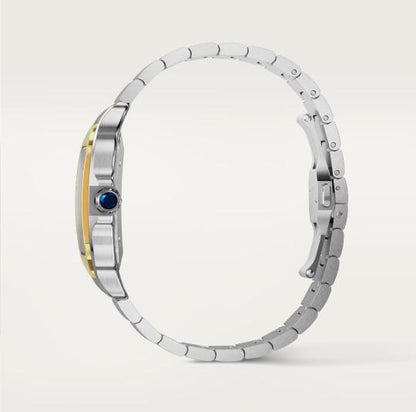 "Cartier Santos de Cartier Two-Tone Stainless Steel & Yellow Gold Men's Watch"